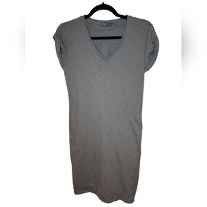 Prana Grey T Shirt Dress With Pockets XS